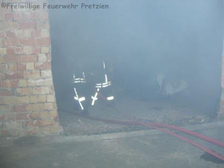 Werkstattbrand Firma Gruenning Einsatzuebung 22